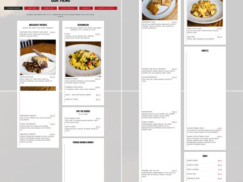 Bass Bay Brewhouse Menu