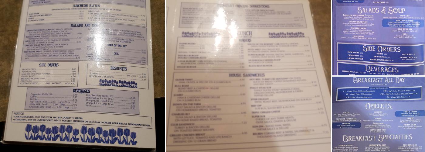 Windmill Restaurant Menu