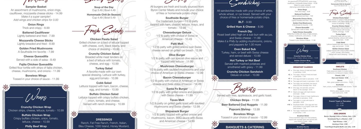 Southside Inn Menu