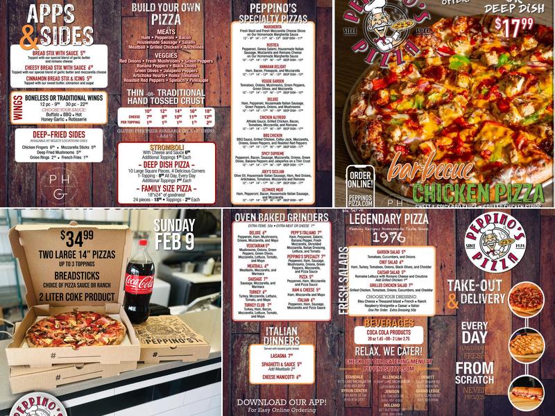 Peppino's Pizza of Byron Center Menu
