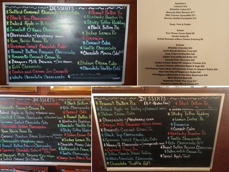 Four Roses Cafe Menu