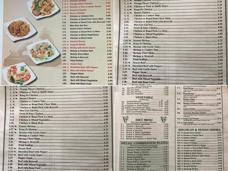 King Wok Menu