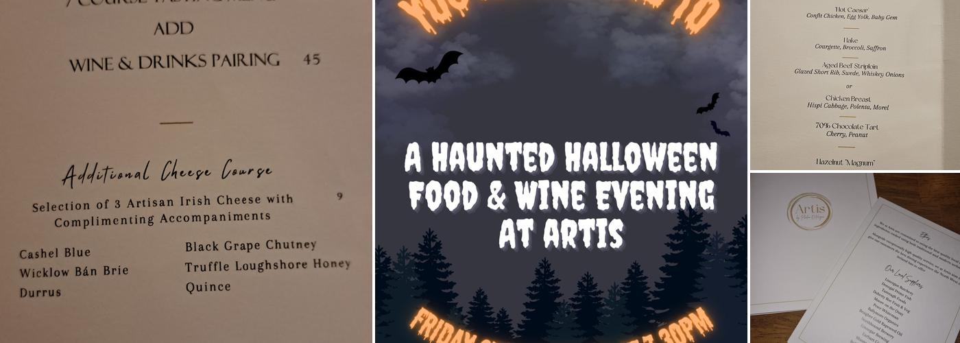 Artis Restaurant By Phelim O' Hagan Menu