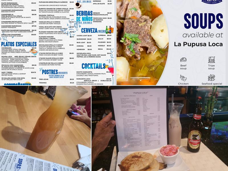 Pupusa Loca of Paterson Menu