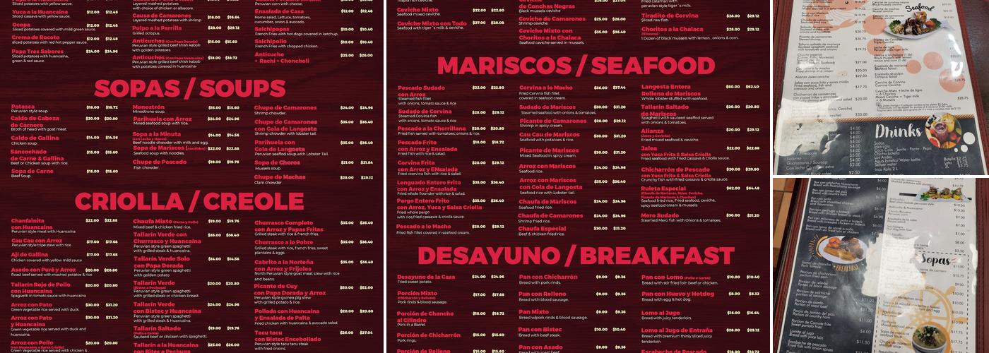 Griselda's Menu