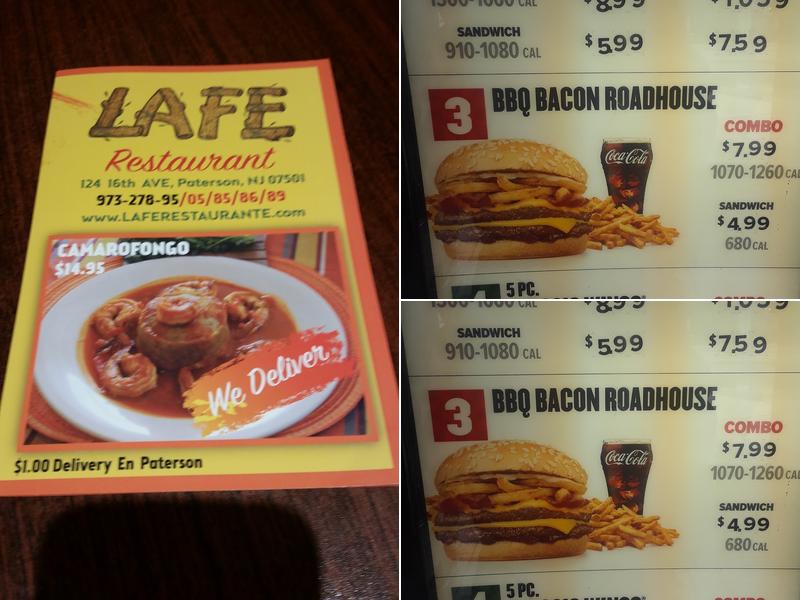 La Fe Menu