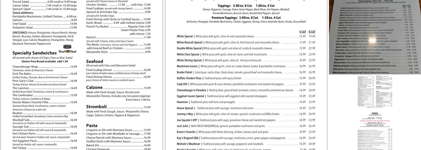 The Publik House Menu