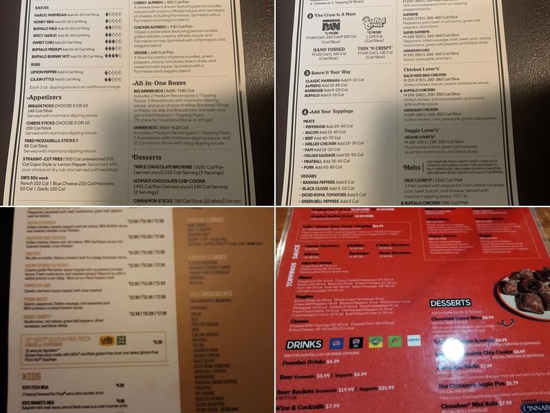 Pizza Hut Menu