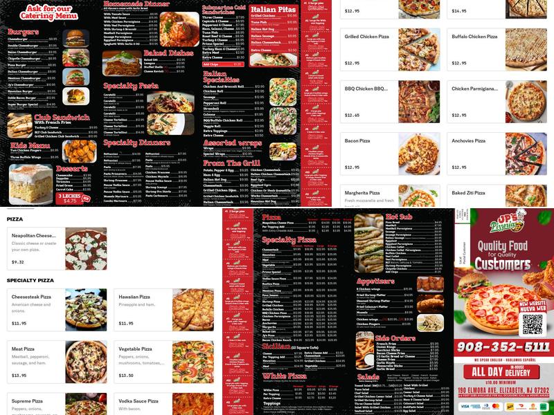 JP's Express Pizza Menu