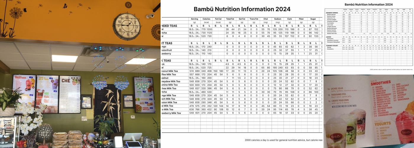 Bambu Grand Rapids Menu