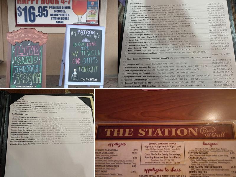 The Station Bar & Grill Menu