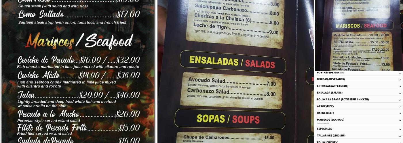 Carbonazo Menu