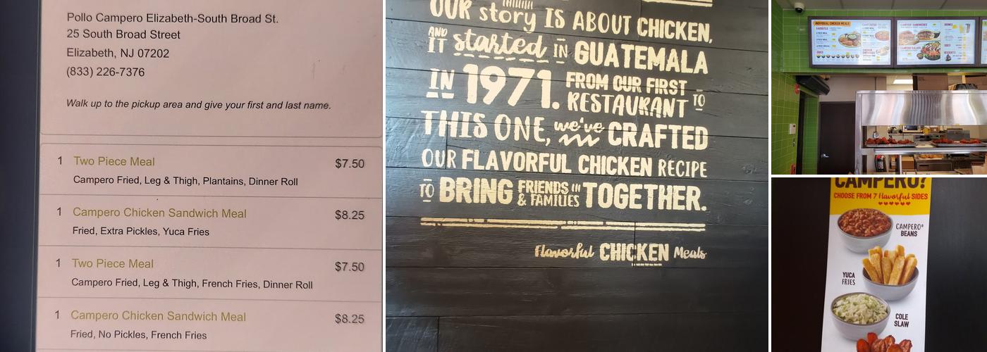 Pollo Campero Menu
