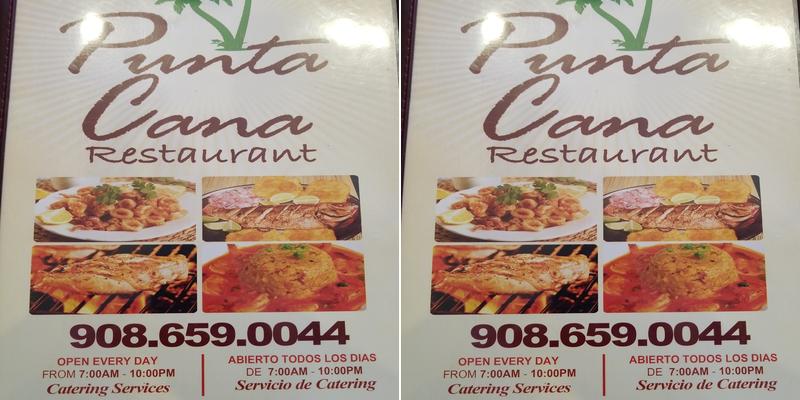 Punta Cana Restaurant Menu