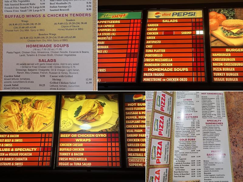 Piscataway Pizza Menu