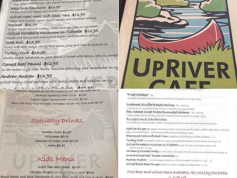 Up River Cafe Menu