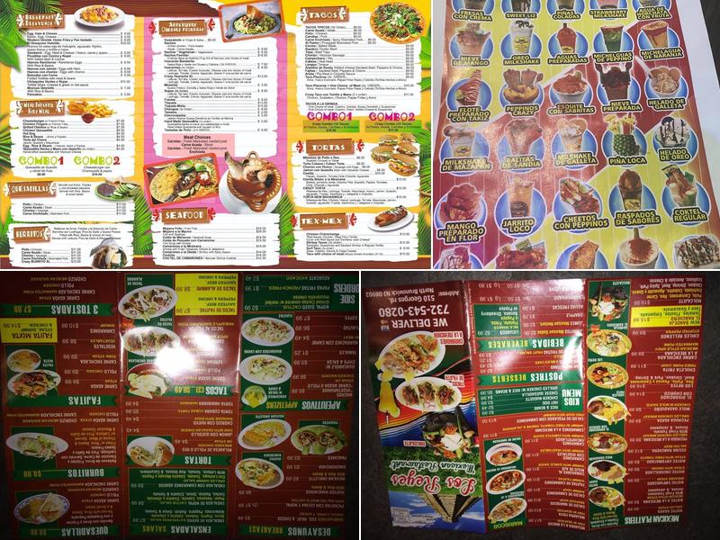 Las Crazy Piñas Restaurant Y Chamoyadas Menu
