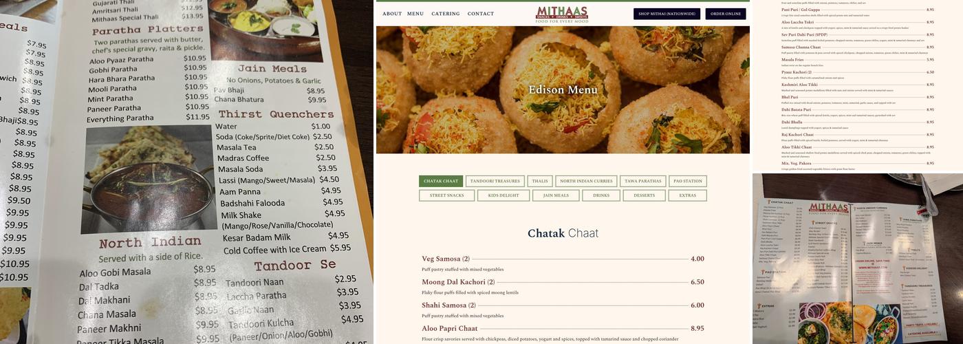Mithaas Menu