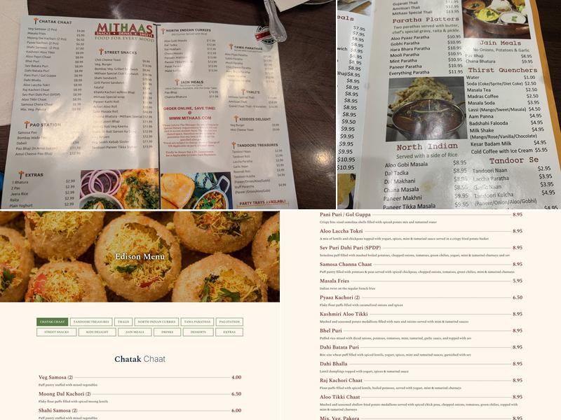 Mithaas Menu