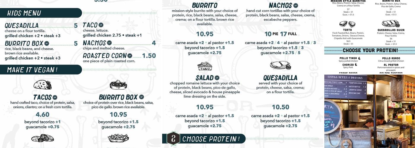 tacoria Menu