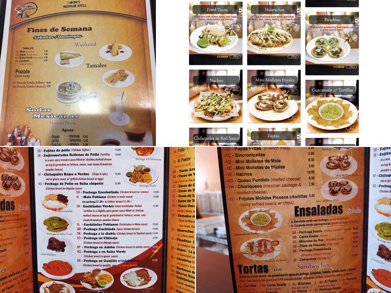 Pancho's Mexican Grill Menu