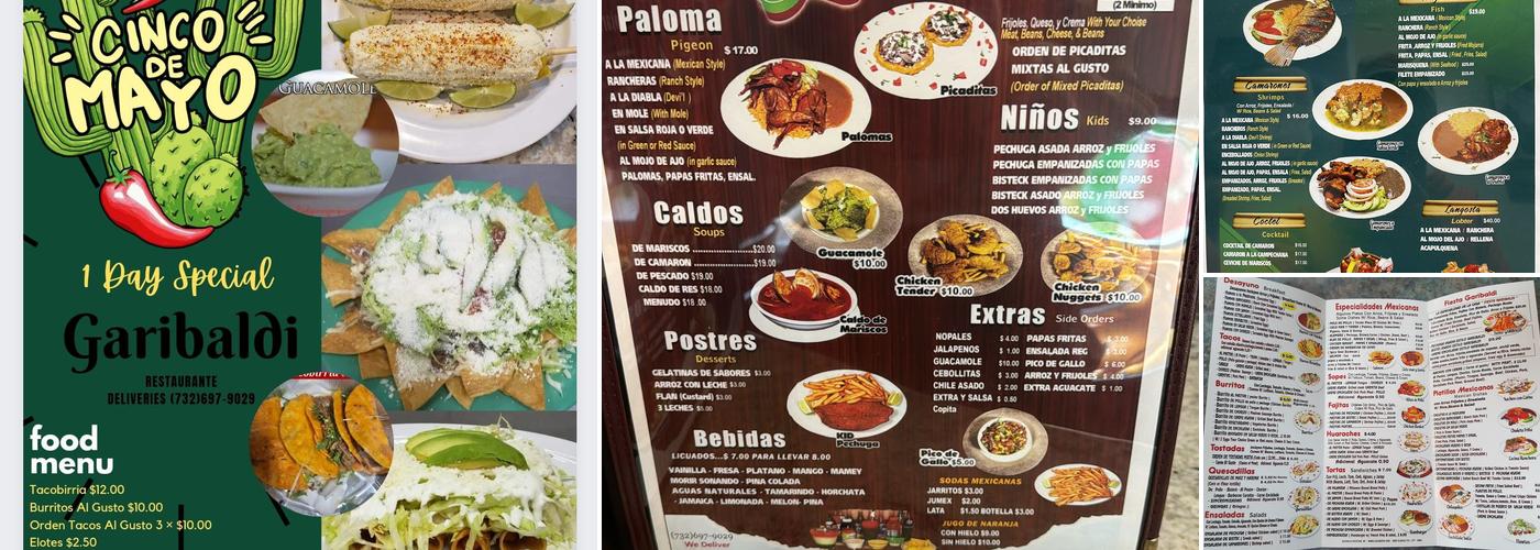 Garibaldi Restaurant 1 Menu