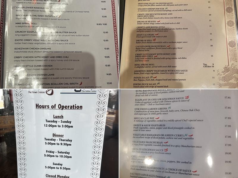 Ming Menu