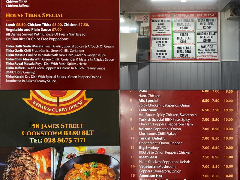 Turkish Kebab House Menu