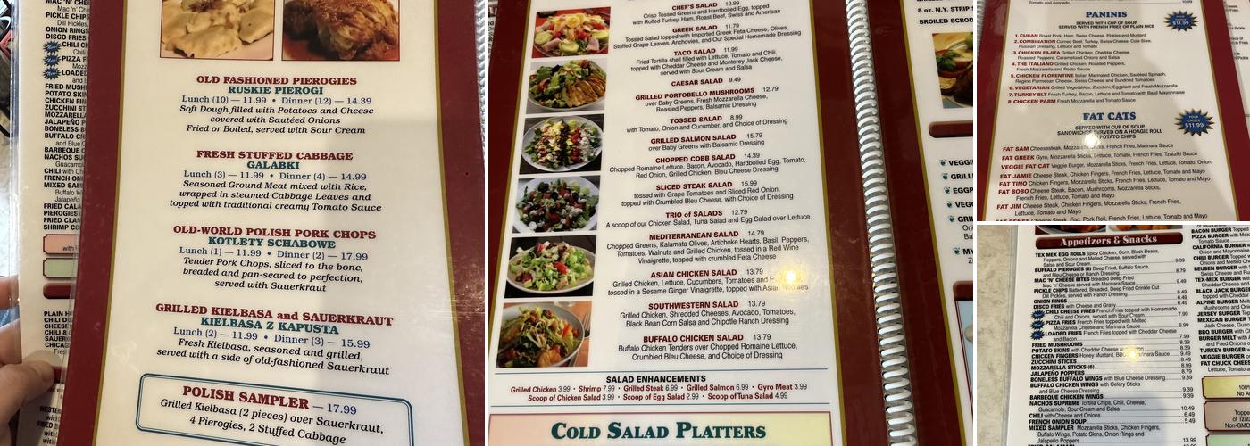 Time to Eat Diner Menu