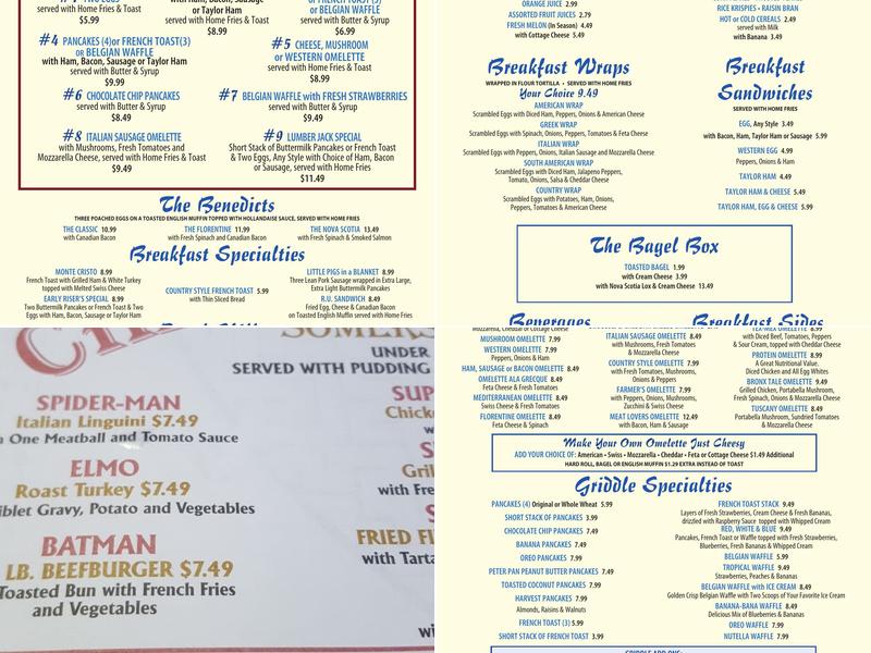 Somerset Diner Menu