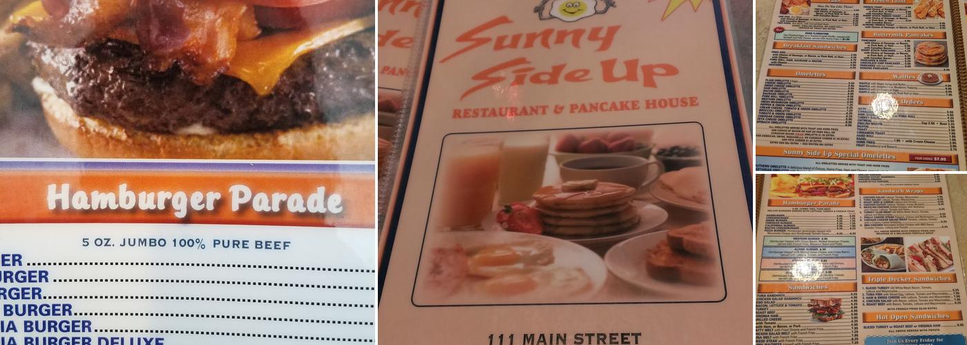 Sunny Side Up Menu