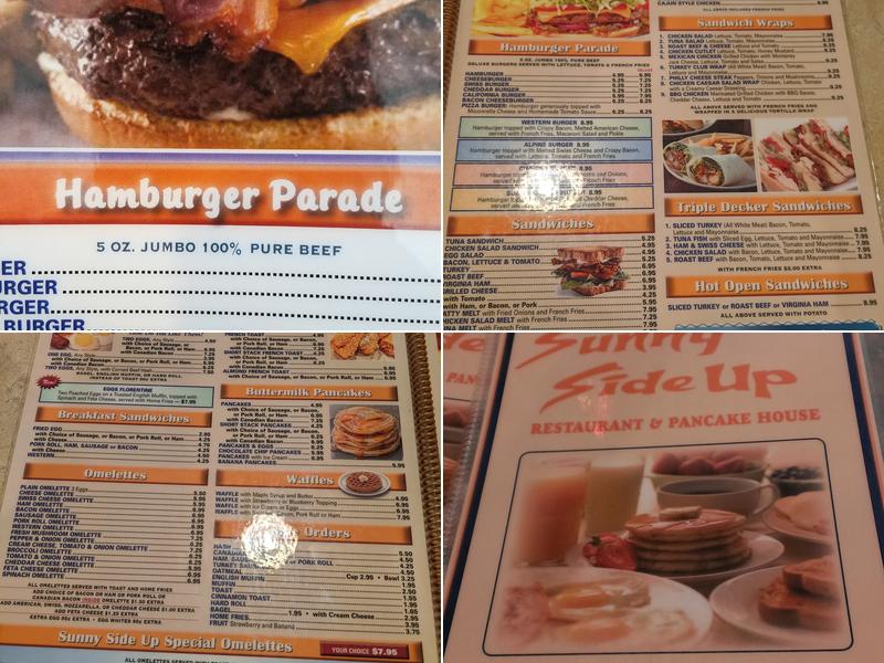 Sunny Side Up Menu