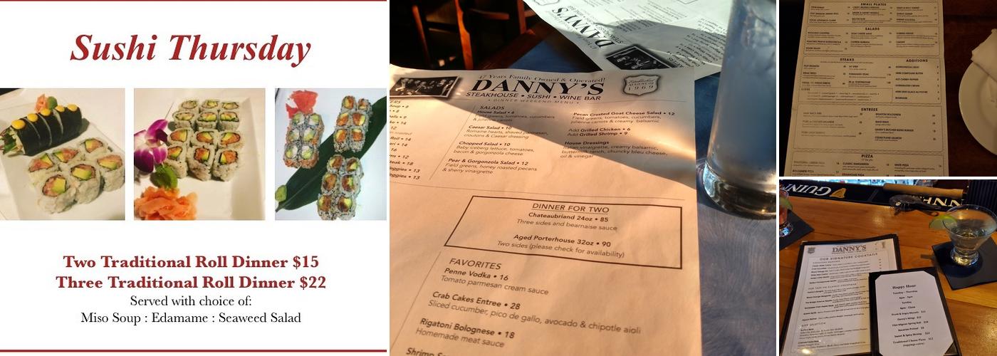 Danny's Steakhouse & Sushi Bar Menu
