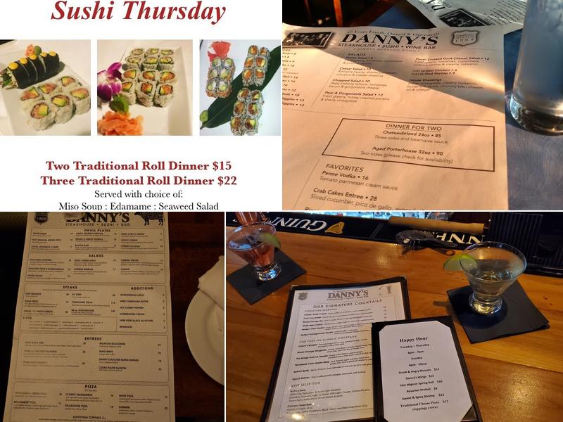 Danny's Steakhouse & Sushi Bar Menu