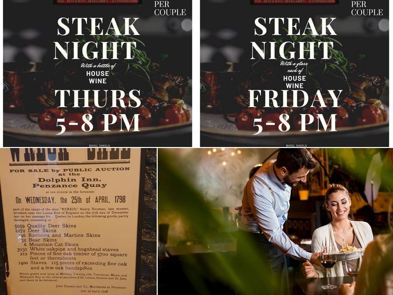 Basil Sheils Bar & Restaurant Armagh | B&B Accomodation Menu