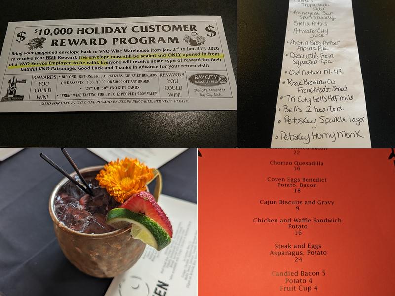 Coven Menu
