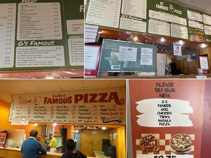 Guallpa's Famous Pizza Menu