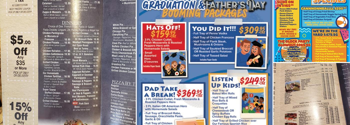 Towne Deli & Pizzeria Menu