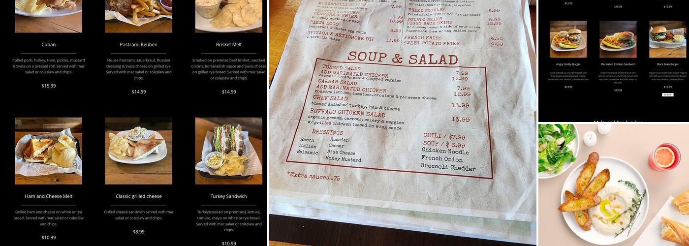 Rustic Barn Pub Menu