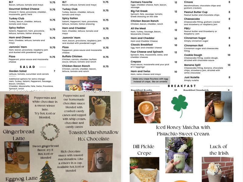 Iron Grind Coffee House Menu