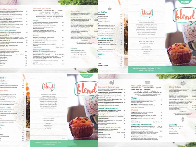 Blend Menu