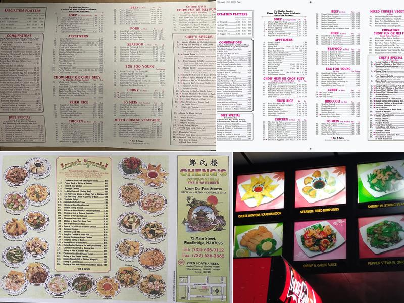 Cheng's Kitchen Menu