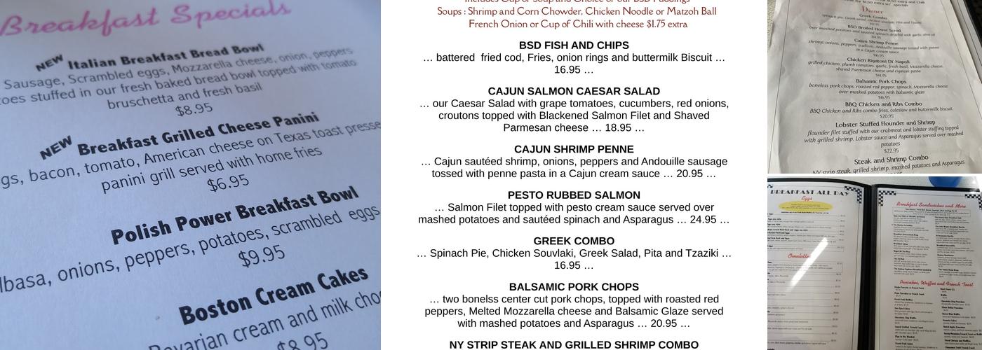 Broad Street Diner Menu