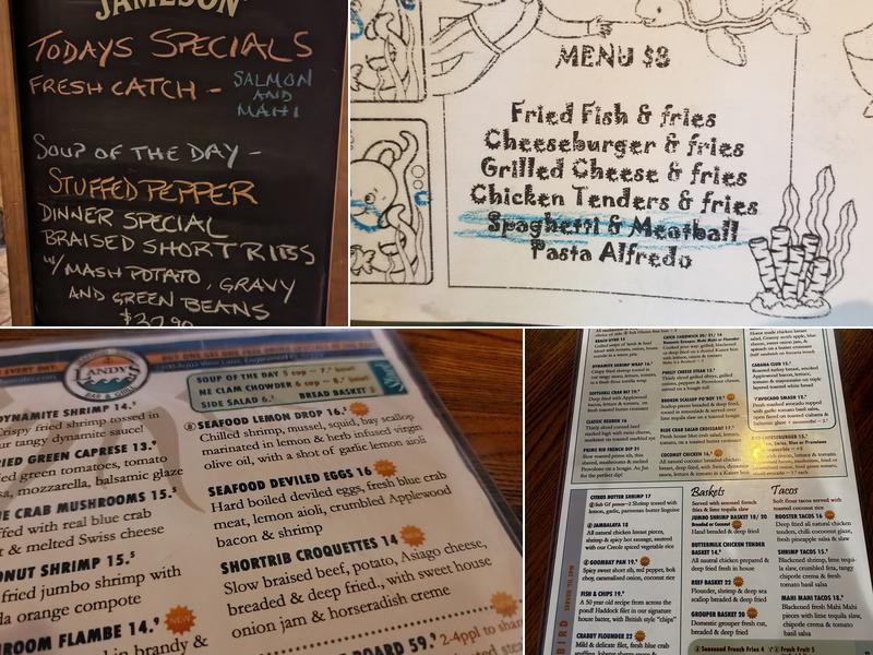 Landy's Restaurant Menu