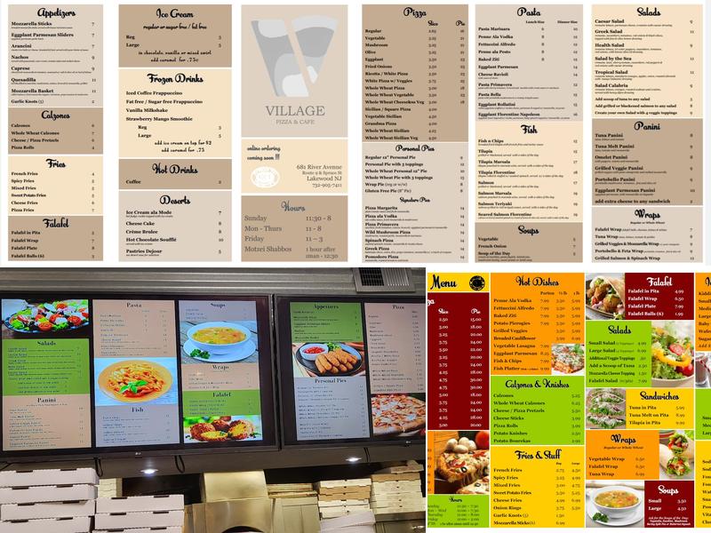Village Pizza & Cafe South Menu