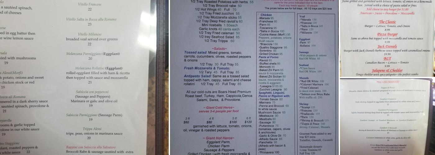 Frank's Pizza & Restaurant Menu