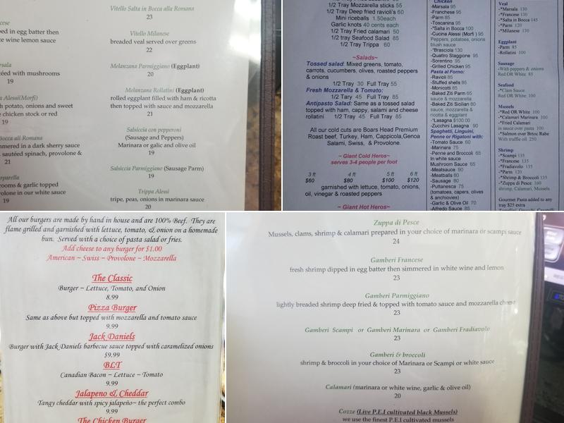 Frank's Pizza & Restaurant Menu