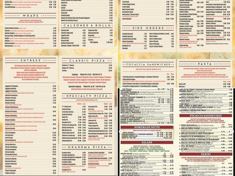 Luigi's Pizza Menu