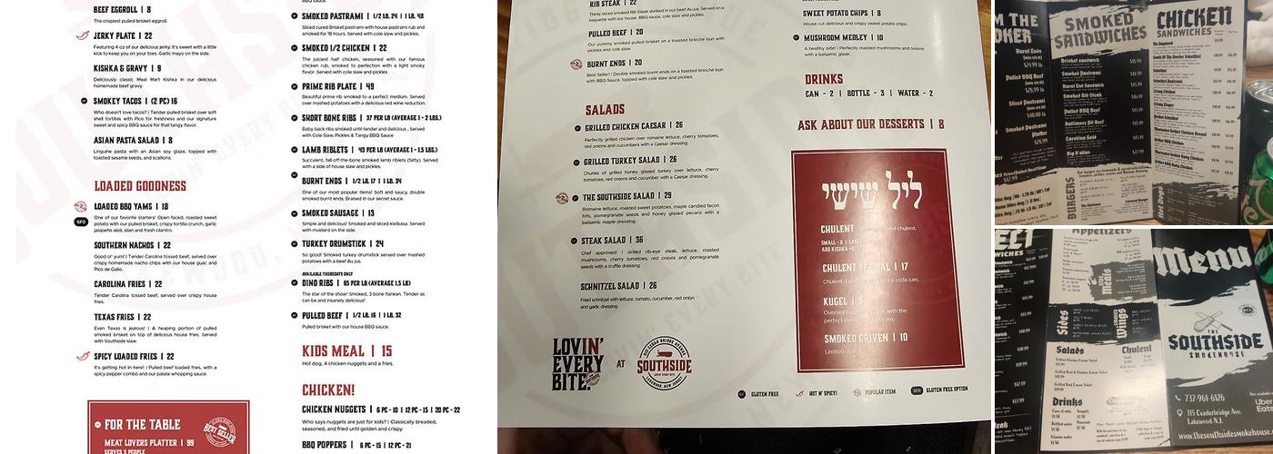 Southside Menu