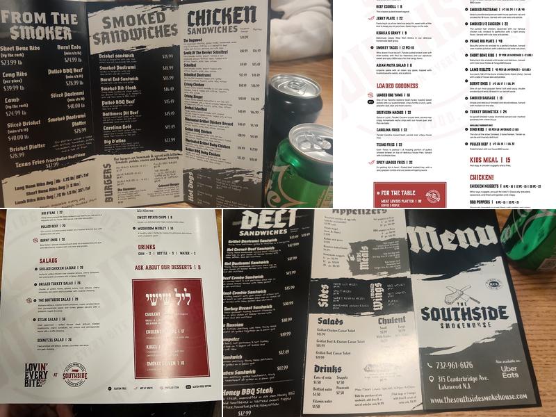 Southside Menu